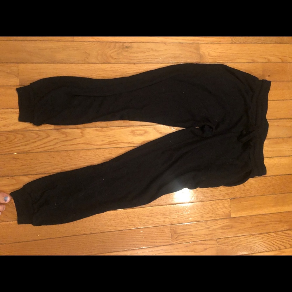black joggers